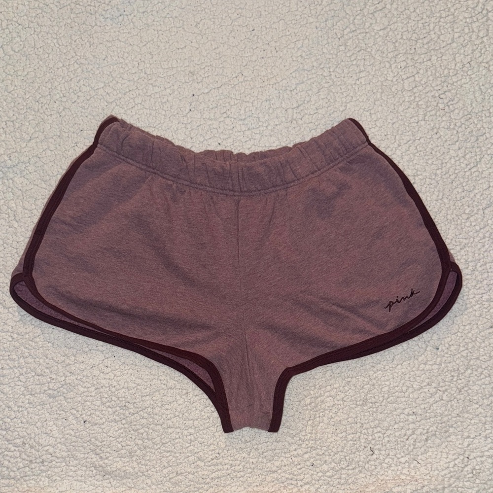 PINK Victoria's Secret Women's Dolphin Maroon Shorts